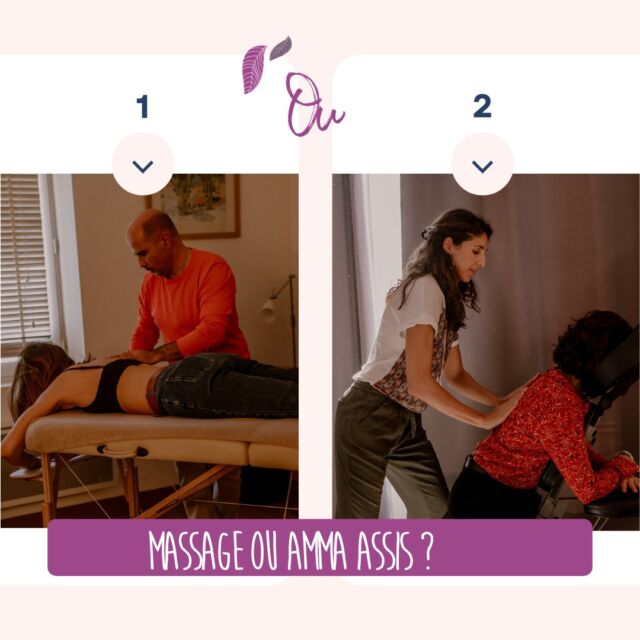[ET TOI TU PRÉFÈRES QUOI ?]

Pendant les évènements Violette, on te propose 2 soins, t'es plutôt :

- Team Massage bien-être, pour t'offrir un moment de lâcher prise 🤗
OU
- Team Amma Assis, pour repartir plus légère 💆‍♀️

Alors tu choisis lequel ?
Partage ton préféré dans les commentaires 🌟

#amma #assis #massage #choix #tupréfères #mademoiselleviolette #evenement #bienetre #beaute #experience